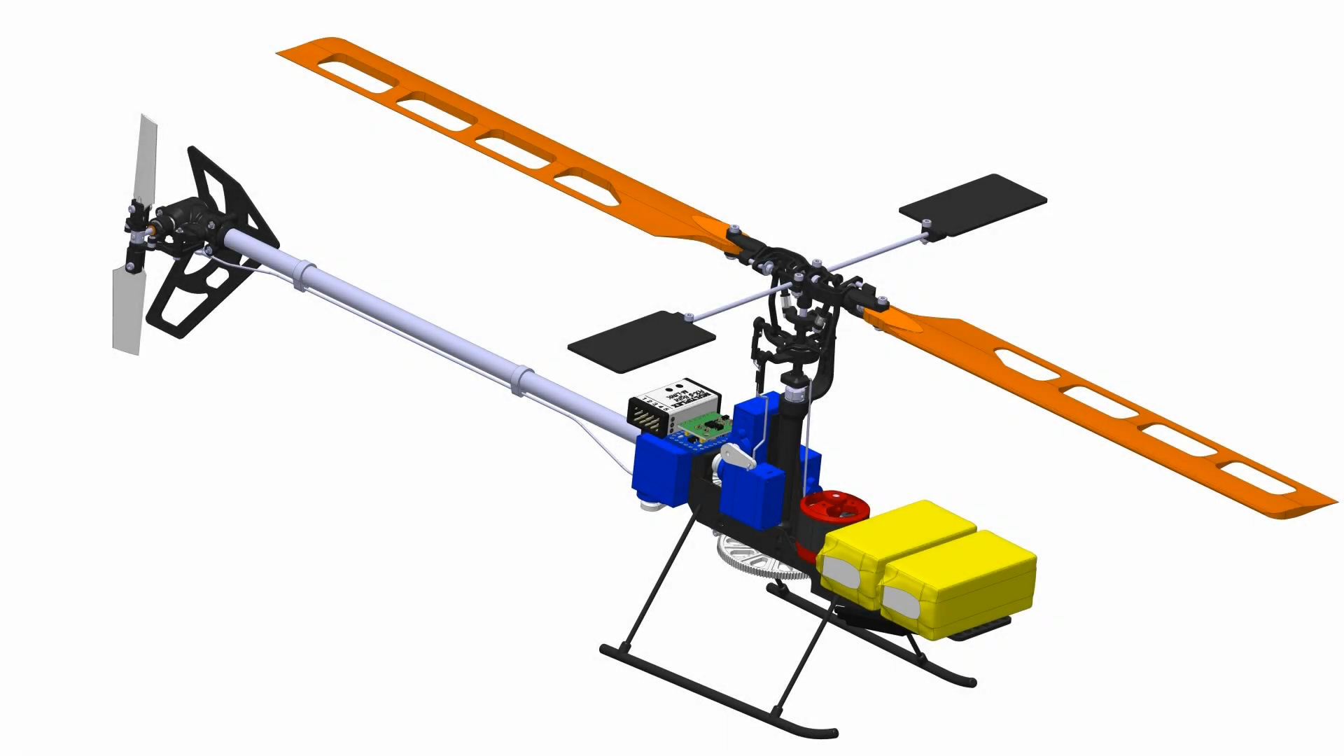 🚁 3D printed Ikarus Piccolo Pro - Walkera HMV200D03 Microheli RC